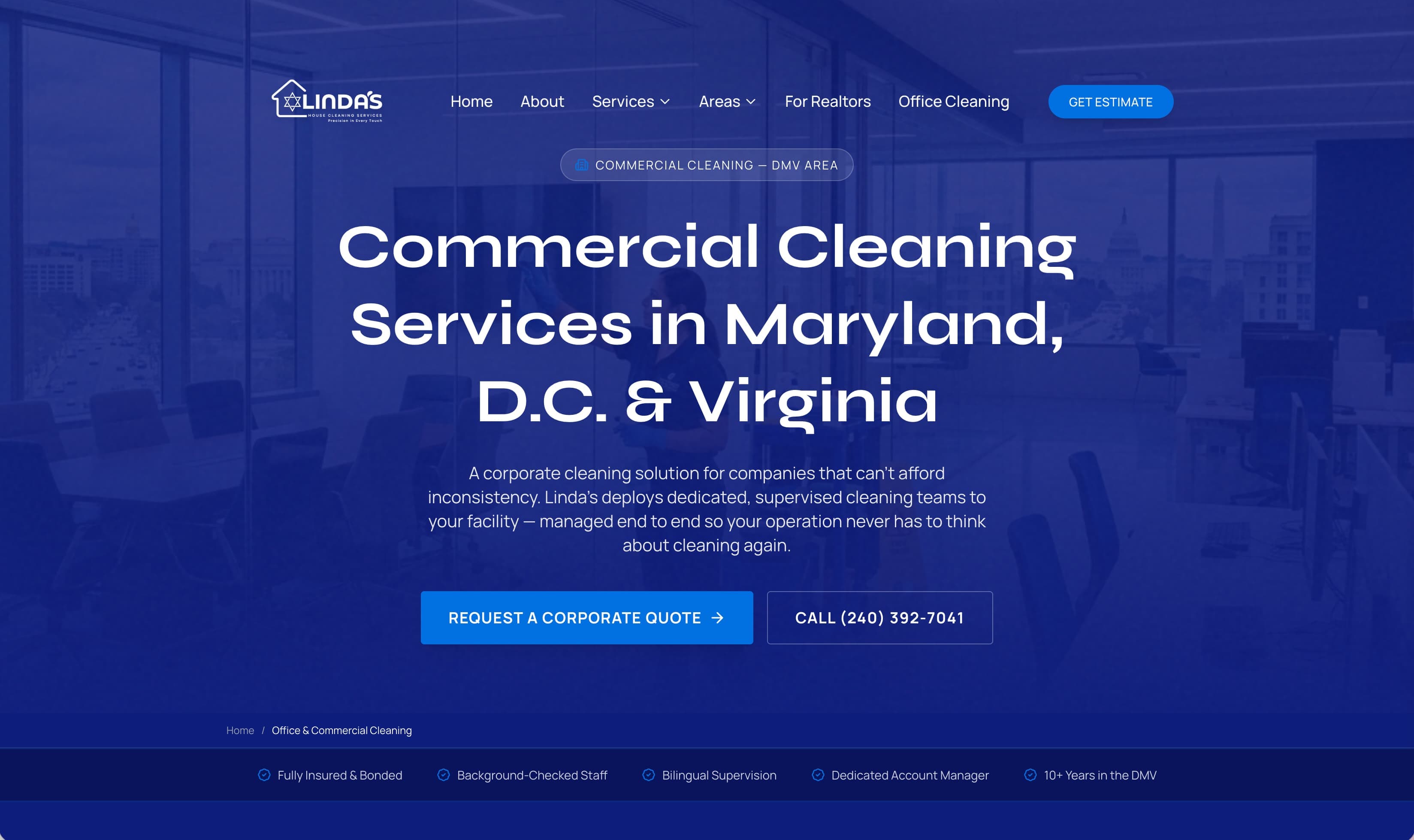 Diseño de marca para Linda's House Cleaning